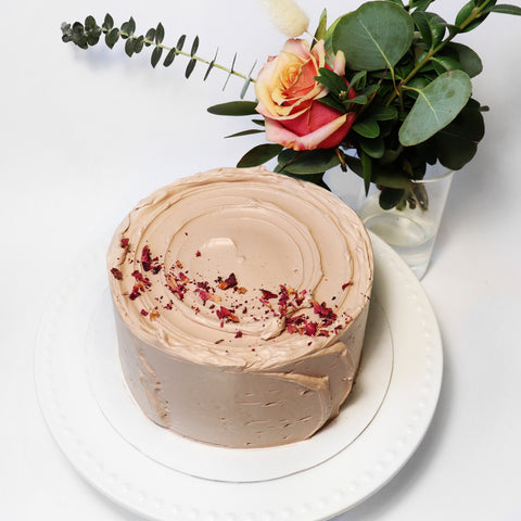 Rose Milk Chocolate Cake